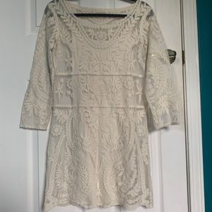 Women’s Express Lace Embroidered Detail Dress